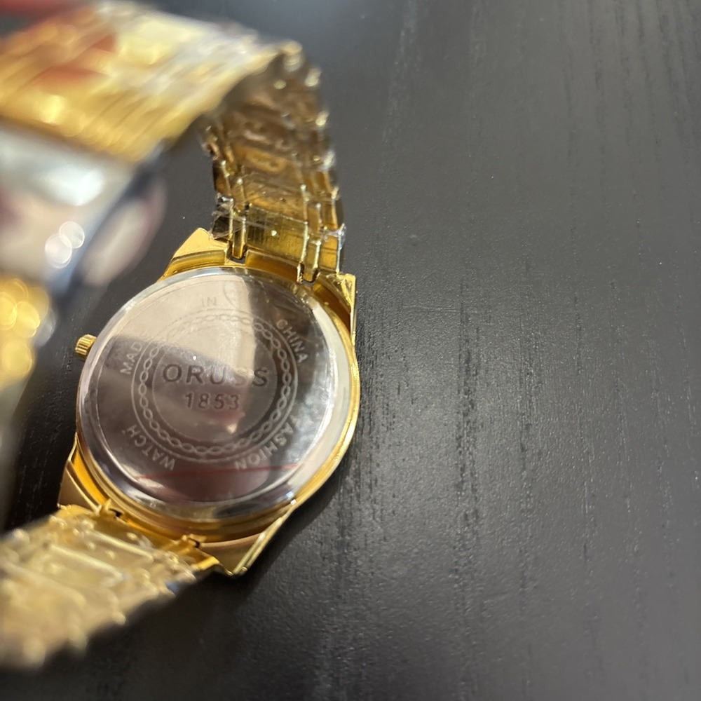 Oruss Men Wrist Gold Watch Brand New - Picture 4 of 5